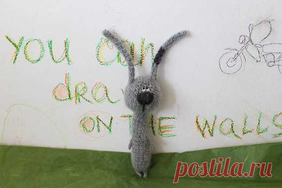 Gray Hare от totootse на Etsy