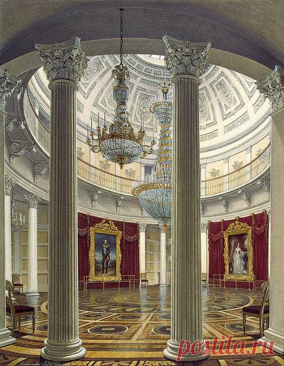 Rotunda in the Winter Palace - Edward Petrovich Hau - Hermitage Museum