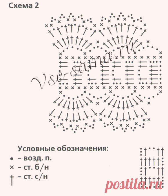 Повязки на голову схемы крючок