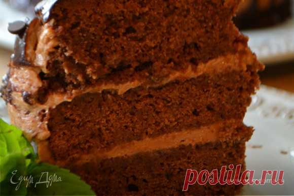 Торт "Шоколадный трюфель". Ингредиенты: какао, сливочное масло, кофе свежесваренный | Официальный сайт кулинарных рецептов Юлии Высоцкой