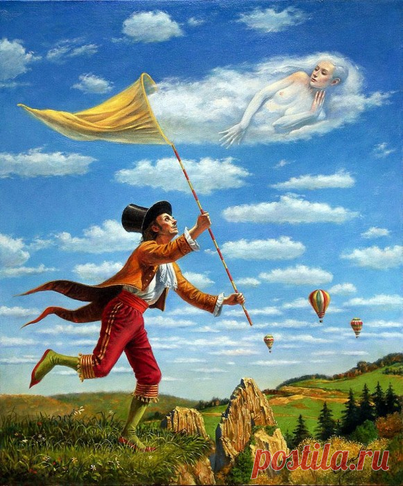 Illusions of Absurdity. Dream Catcher, Michael Cheval (Михаил Хохлачев), арт галерея живописи. Страница get.