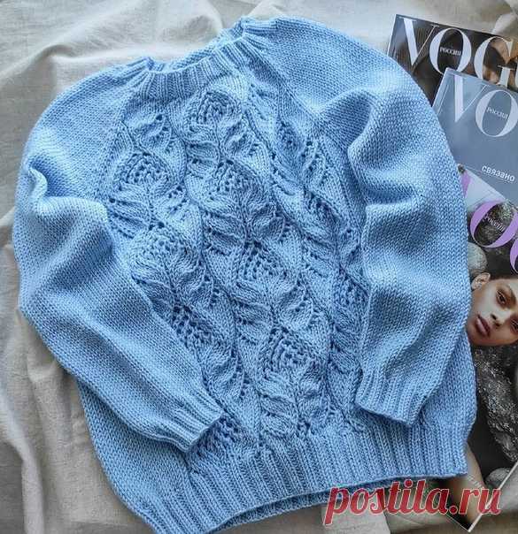 Детский джемпер спицами
Автор vi.knit
Размер: рост 140
Пряжа: Alize Baby Best (240м в 100 гр)
Расход пряжи около 300 гр
Спицы: 3,5 на резинки; 4,5 на основное полотно.
Схема рисунка в карусели. Вязала 1,5 рапорта. Не люблю, когда не симметрично
Набрала 88 петель. Резинка 8 рядов. Далее разделила петли для реглана. Регланные линии по 2 петли. Спинка 23 петли, перед 29 петель, рукава по 14 петель.
Росток по плечам (4,4,3,3.... 3,3,4,4)
Росток по переду (2,3,4,11,4,3,2)
При...