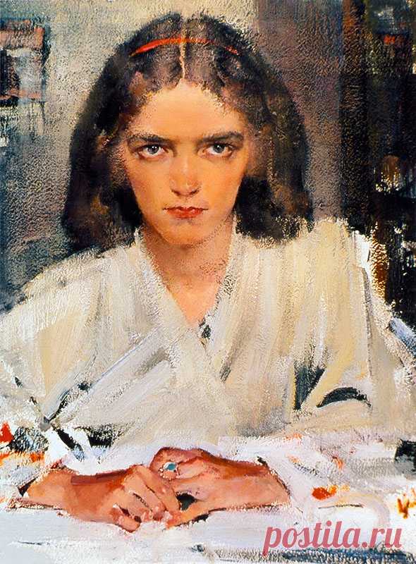 Ия в кимоно. Художник Николай Фешин (1881- 1955)