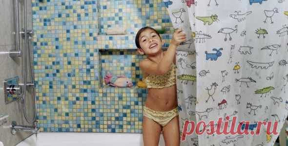 Секреты чистой занавески в ванной — Полезные советы