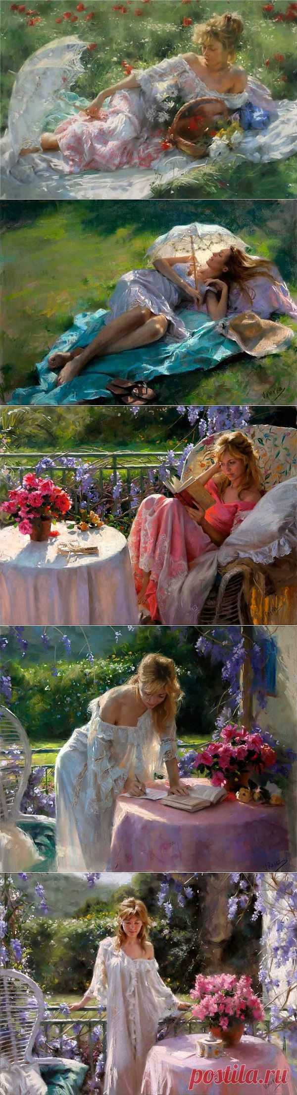 Испанский художник Vicente Romero Redondo. Чудо - женщина..