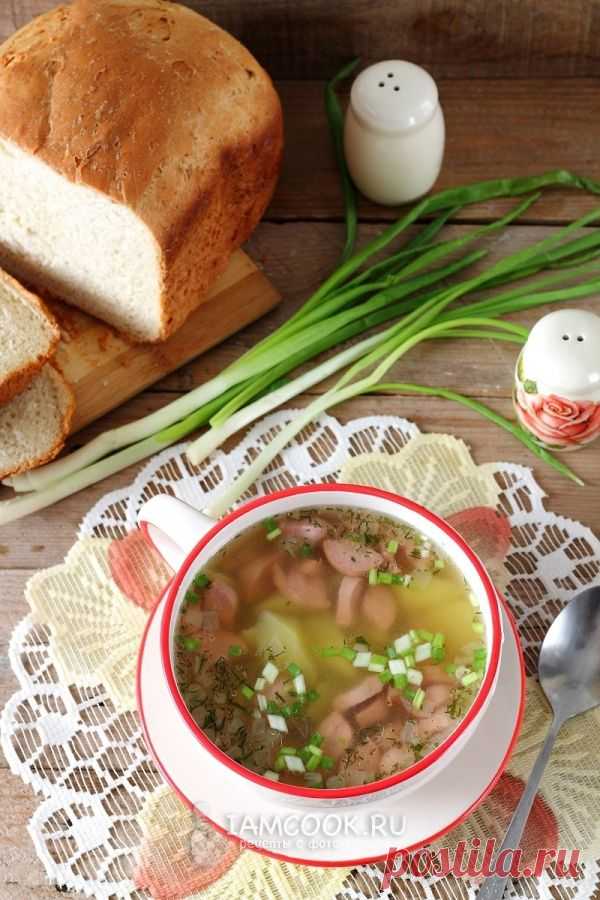 Гороховый суп с сосисками, рецепт с фото.