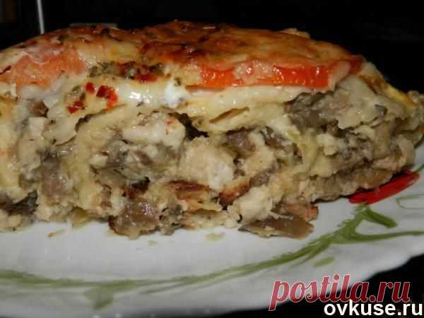 Заливной пирог из лаваша с курицей и грибами - Простые рецепты Овкусе.ру