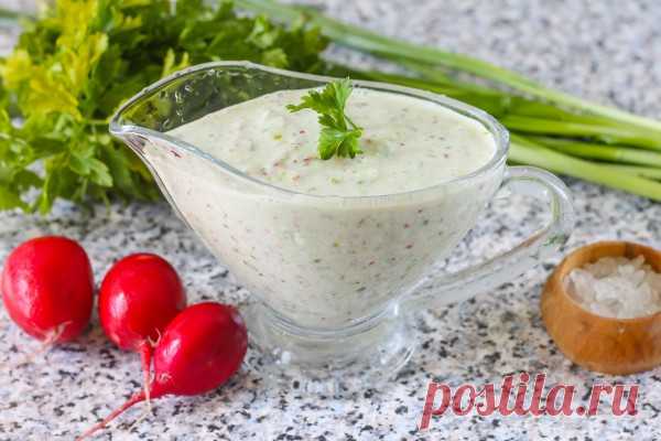 Весенний соус из огурцов и редиса с йогуртом: рецепт с фото