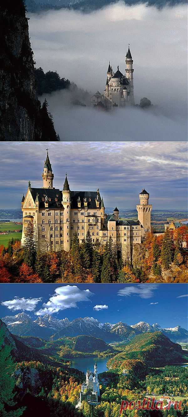 Самый ошеломительно красивый замок в мире
Нойшванштайн – это сбывшаяся наяву фантазия, замок-сказка, вознесший свои будто игрушечные башенки и галереи над лесистыми холмами в Баварских Альпах. Несмотря на труднопроизносимое имя, баварский замок справедливо считается самым красивым замком в мире...