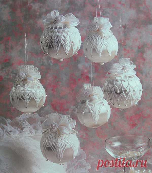 Crochet Patterns Only ~ 6 Satin Ball Ornament Covers ~ Christmas or Wedding • CAD 9.33 - PicClick CA