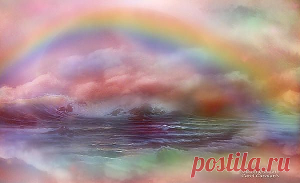 Healing Ocean Mixed Media by Carol Cavalaris - Healing Ocean Fine Art Prints and Posters for Sale