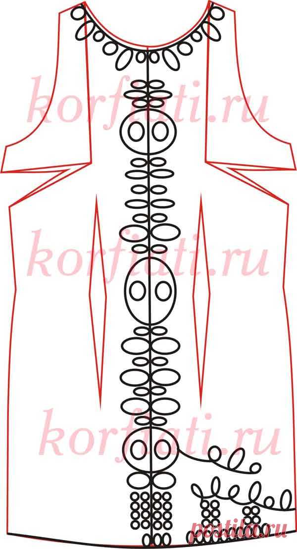 Простое платье - выкройка от Анастасии Корфиати