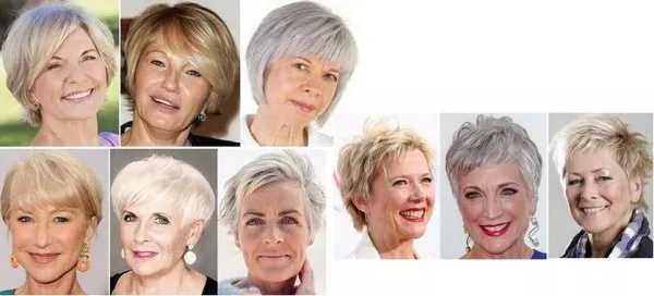 🤷 Короткие стрижки для пожилых женщин после 60 - 65 лет: фото ⏰