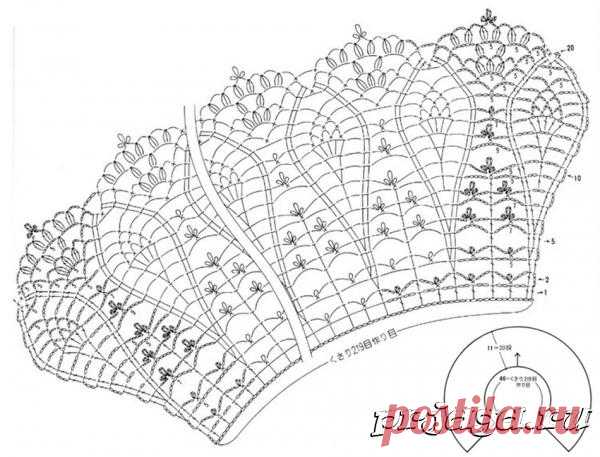 Шикарный воротник крючком
