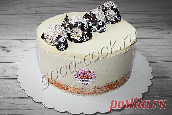 Муссовый торт с фундуком, хрустящим слоем и шоколадным кремом | Хорошая кухня | Яндекс Дзен