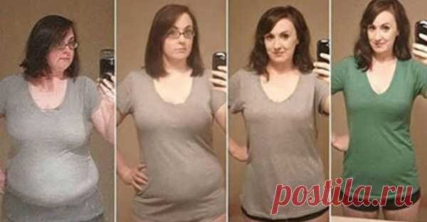 Женщина потеряла 40 кг за один год.  Делая эти простые изменения!