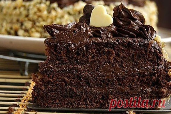 Шоколадный торт с шоколадным кремом