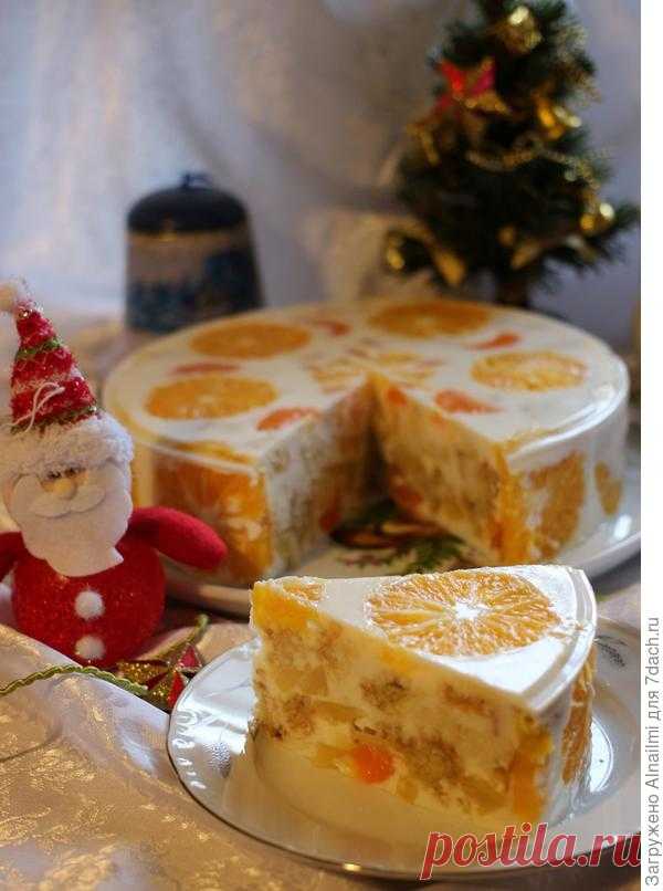 Желейный торт «Фруктовый новый год» - рецепт на 7dach.ru