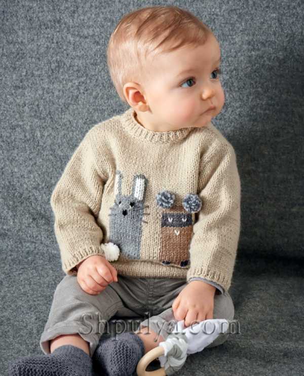 Пуловер с жаккардом для мальчика - SHPULYA.com