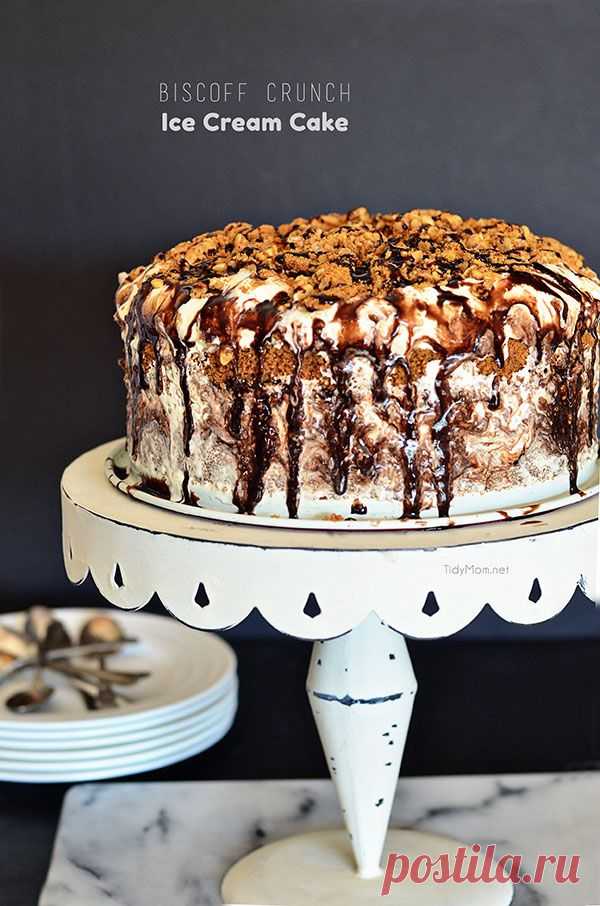 Biscoff Crunch Ice Cream Cake | TidyMom