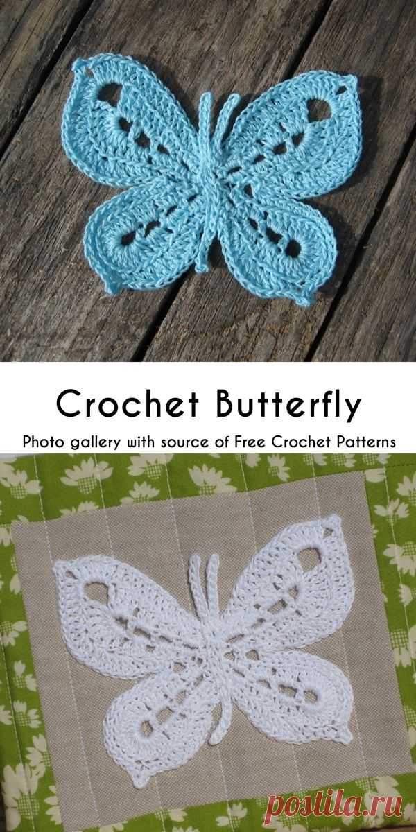 Пин содержит это изображение: How to Crochet Butterflies in a Few Free Ways - Best 10 Diy