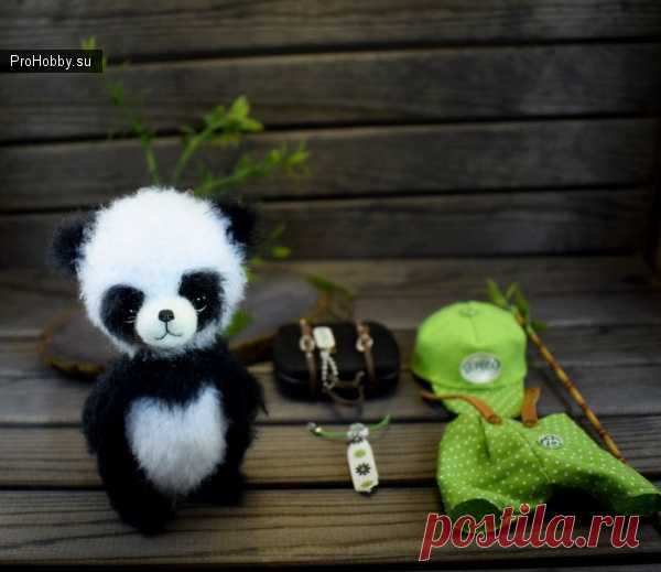 Малютка панда (Сплюшка) / Вязание игрушек / ProHobby.su | Вязание игрушек спицами и крючком для начинающих, мастер классы, схемы вязания
