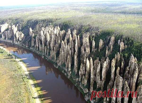 Ленские столбы. Россия, река Лена.