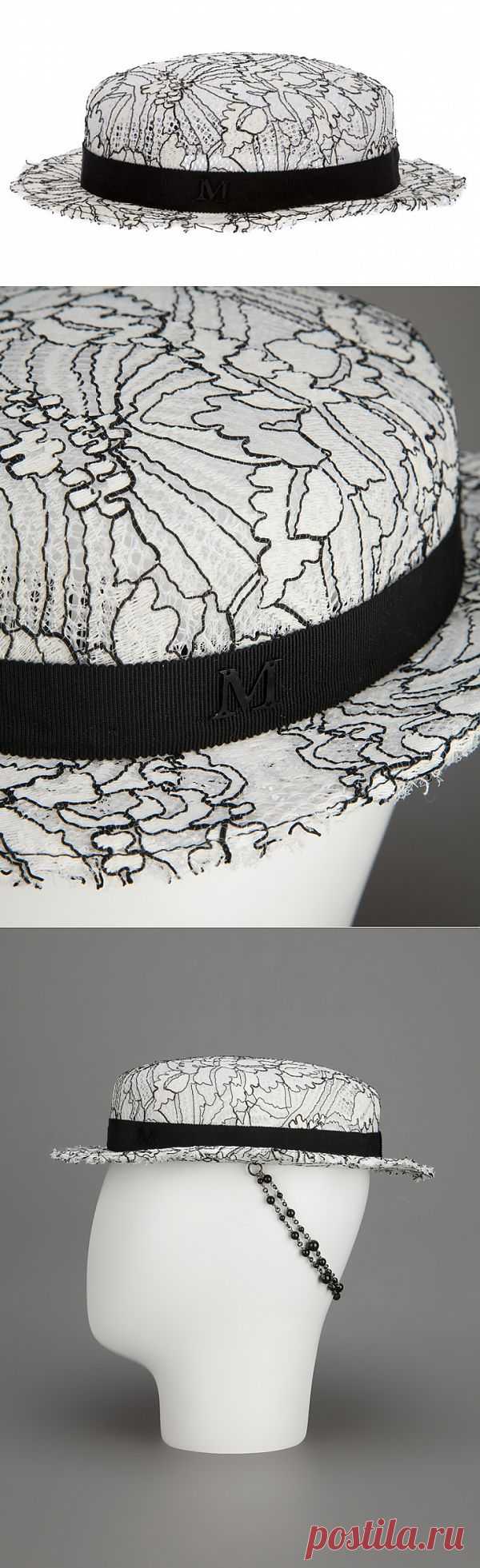 Вышитая шляпка Maison Michel / Головные уборы / Модный сайт о стильной переделке одежды и интерьера