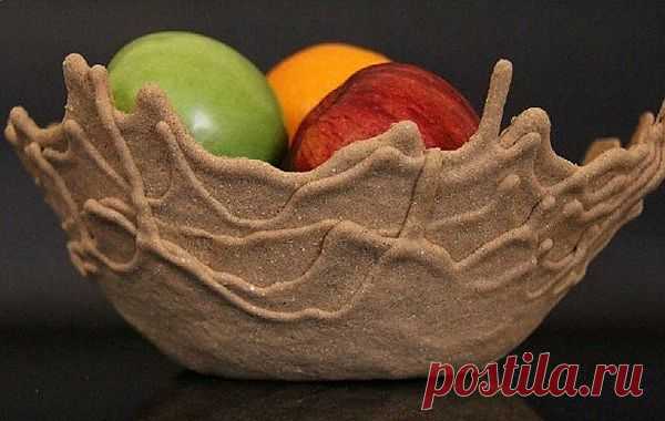 Посуда из песка. Декоративные чаши Sand Bowl от Leetal Rivlin.