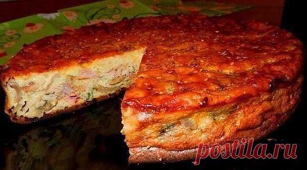 Пирог-сметанник с курицей и грибами - Простые рецепты Овкусе.ру