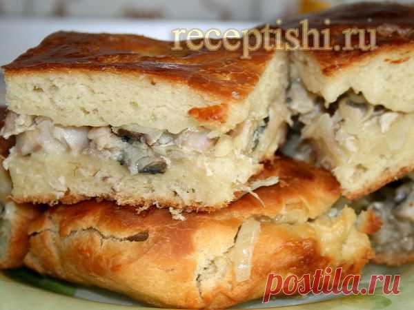 Пирог со скумбрией | Кулинарные рецепты с фото на Рецептыши.ру