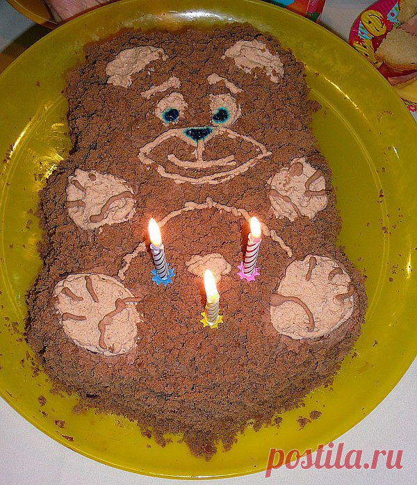 Шоколадный торт "Медвежонок" | На пробу!
Ингредиенты:
Мука — 150 гр
Сахар — 150 гр
Ванильный сахар — 1 пакетик
Яйцо — 6 шт.
Крахмал -1 ст.л.
Какао — 3 ст.л.
Сливки 30% — 500 гр
Шоколад темный — 100-200 гр