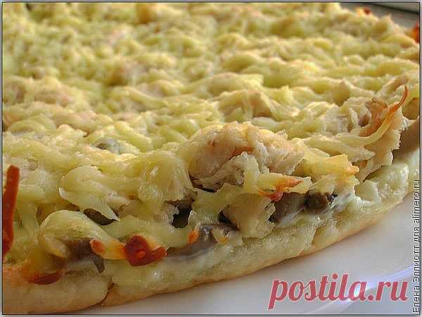 Рецепт пиццы из песочного теста / Рецепты с фото