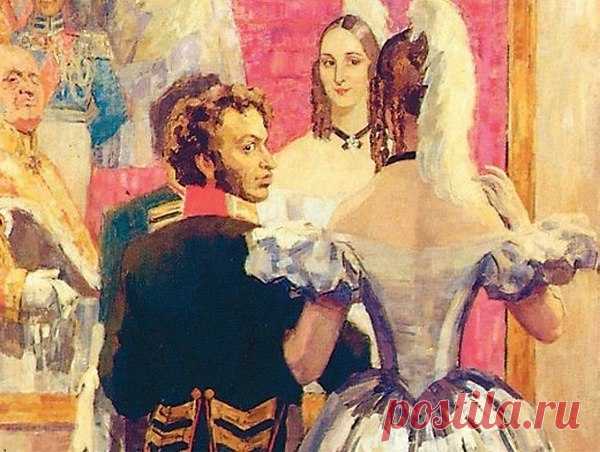 НЕВОЛЬНИК ЧЕСТИ.
История брака Александра Пушкина и Натальи Гончаровой
Они венчались 2 марта 1831 г. в храме «Большое Вознесение» у Никитских Ворот. Оттуда молодые сразу поехали на Арбат, 53, где поэт снял 5-комнатную квартиру в доме Хитрово. Ему было 31, ей - 18.
Во время венчания то ли свеча погасла, то ли кольцо пушкинское упало: дурной знак! Так и вышло: с того дня, сделав выбор в семейной жизни, поэт сделал и первый шаг к своей гибели