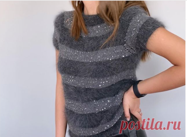 Knitting filati italiani в Instagram: «#Repost @zefirka_knits with @make_repost ・・・ Мне кажется короткий рукав - именно то что нужно этой модели , невероятное множество сочетаний…»