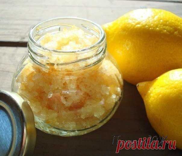 Лимонный скраб для сияющей кожи