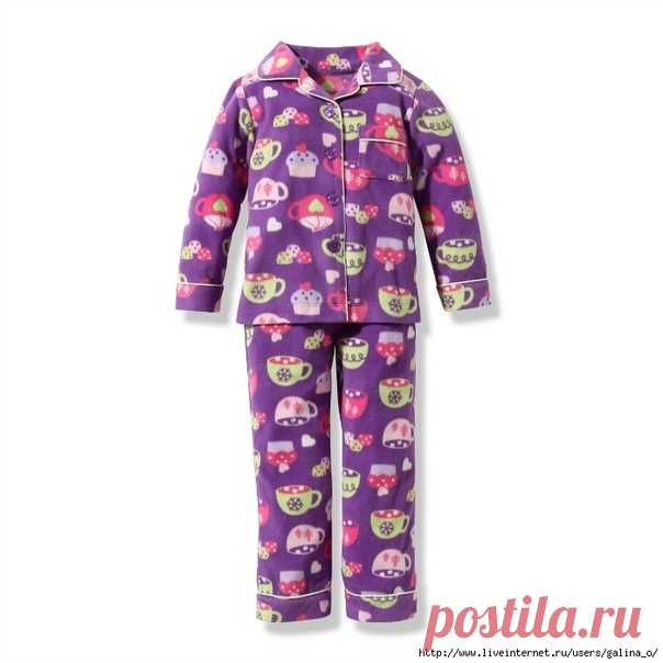 Детская пижама: размеры выкроек- 2, 4, 6, 8, 10, 12 и 14 (евро)
