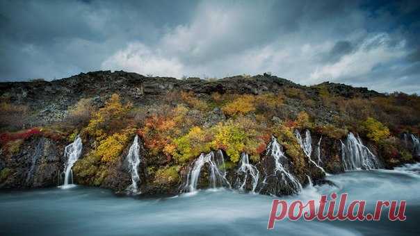 Красота водопада Хрейнфоссар  / Speleologov.Net - мир кейвинга