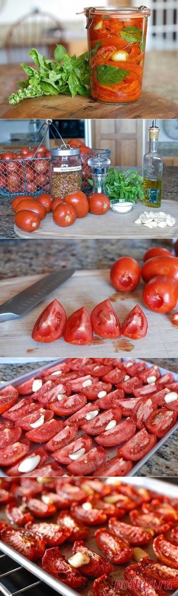 Вяленые помидоры с базиликом » В сети – себя просвети!