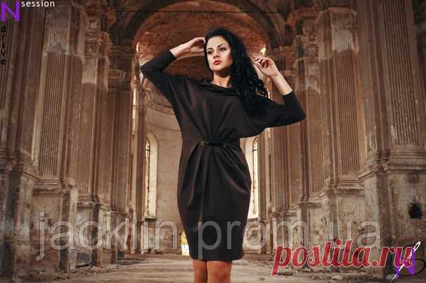 Женское красивое платье свободного кроя с длинным рукавом большого размера м:553: продажа, цена в Одессе. платья женские от "Жаклин" - 54533960