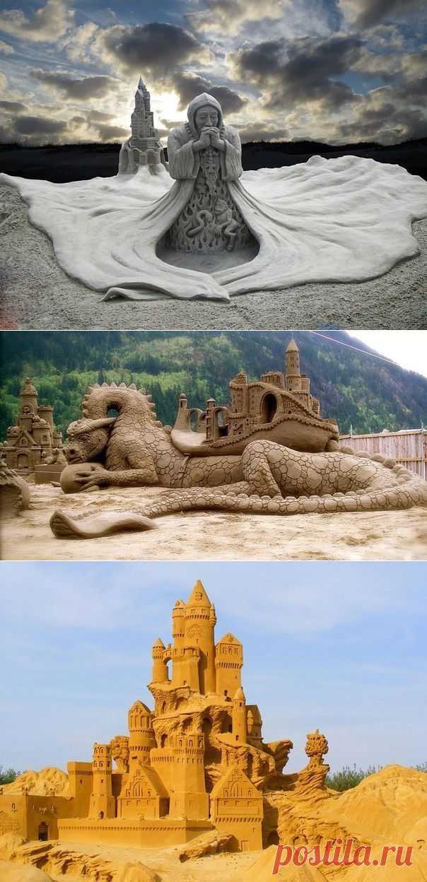 Скульптуры из песка | СВОИМИ РУКАМИ