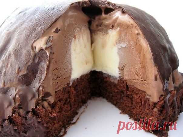 Холодный десерт - "Шоколадная бомба" | Готовим вместе