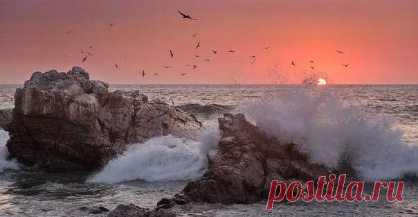 Закат в бухте Пунта-Цикателла, Мексика. Автор фото – Алексей Пащенко: nat-geo.ru/photo/user/307207/