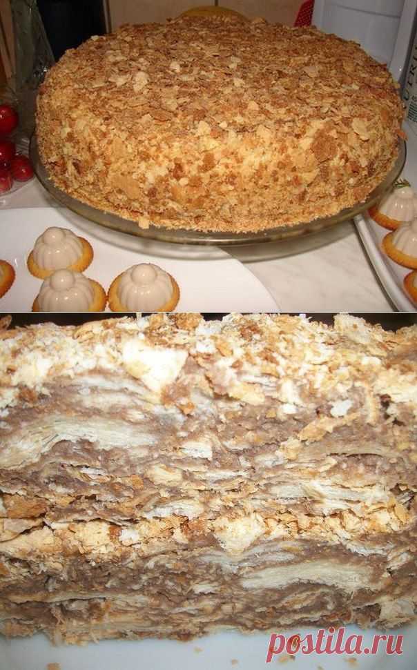 Оригинальный торт «Наполеон» (за пол часа) | Вкуснолог...
