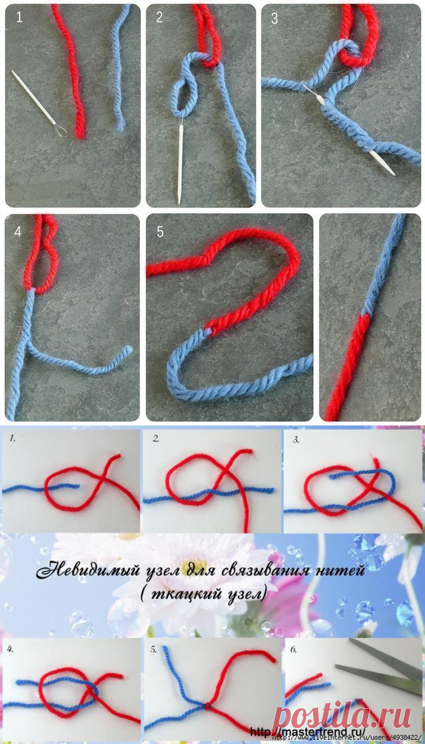Соединение нитей узлами. Соединение нитки в вязании. Соединить нити. Соединить нитки при вязании. Узел пряжи для соединения.