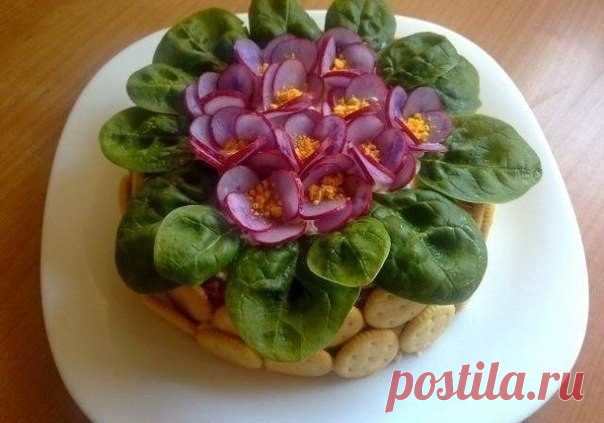 Как приготовить салат фиалки - рецепт, ингридиенты и фотографии