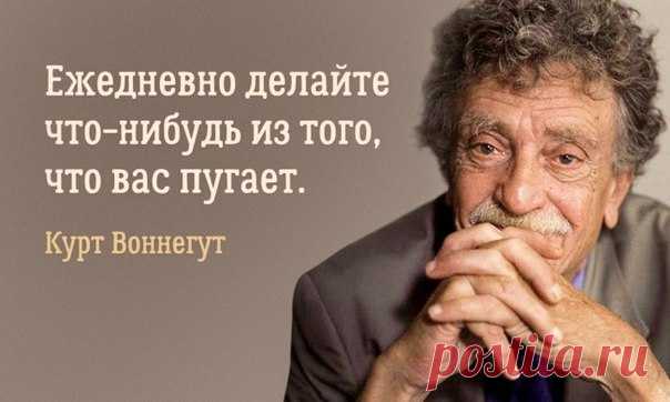 Послание Курта Воннегута выпускникам школ: ↪ Все-таки сатирики знают толк в жизни.