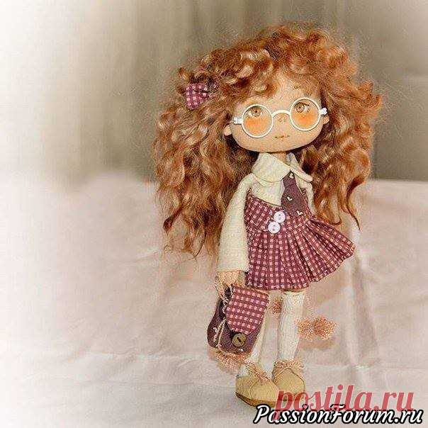 Куклы с выкройкой от Юлии Поляковой + бонус шпаргалка по росписи лица | Грунтованный текстиль