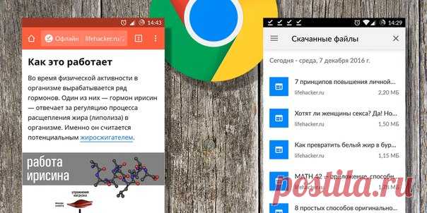 Больше года Google тестировала на мобильном Chrome доступ к сайтам без подключения к интернету. Сегодня эта функция добралась до стабильной версии браузера и доступна через обновление в Google Play.