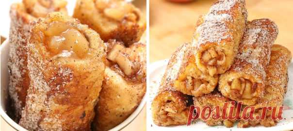 Apple Pie French Toast Roll Ups - Sugar Apron